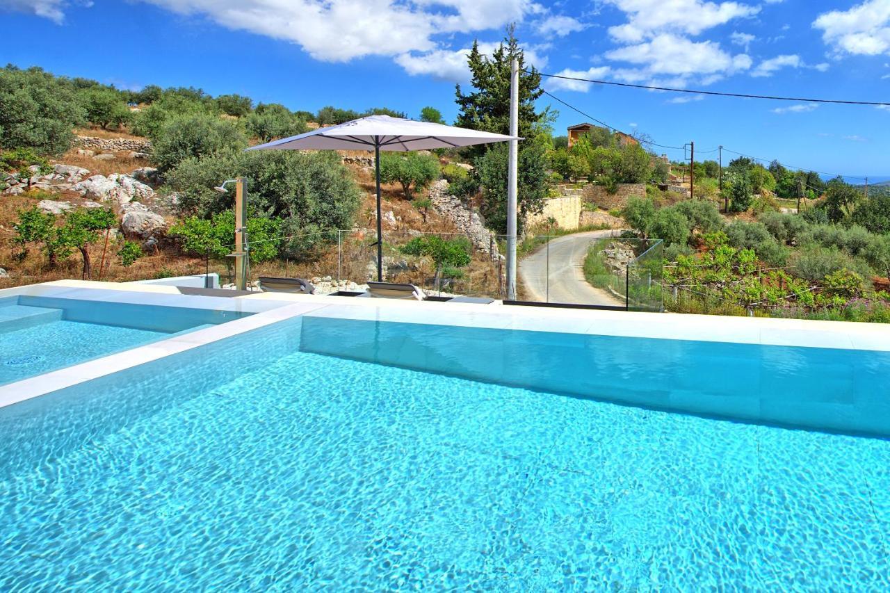 Villa Kallos By Posarellivillas Paidhokhorion Bagian luar foto